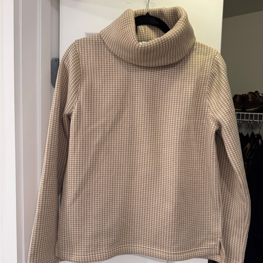 J. Crew Beige Cowl Neck Sweater